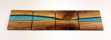 Walnut Epoxy Resin River Coasters (set of 4)