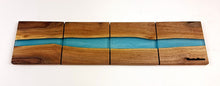 Walnut Epoxy Resin River Coasters (set of 4)