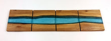 Walnut Epoxy Resin River Coasters (set of 4)