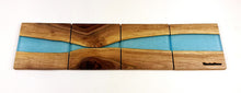 Walnut Epoxy Resin River Coasters (set of 4)