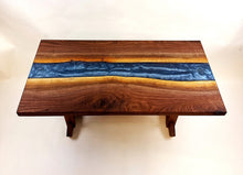 Walnut Epoxy Resin River Coffee Table