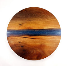 Walnut Epoxy Resin River Lazy Susan