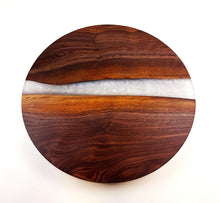 Walnut Epoxy Resin River Lazy Susan