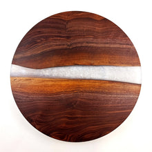 Walnut Epoxy Resin River Lazy Susan