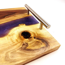 Walnut Epoxy Resin River Serving Tray