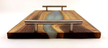 Walnut Epoxy Resin River Serving Tray
