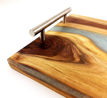 Walnut Epoxy Resin River Serving Tray