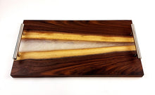Walnut Epoxy Resin River Serving Tray