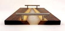 Walnut Epoxy Resin River Serving Tray