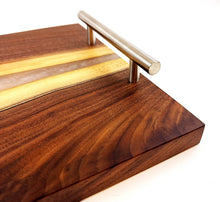 Walnut Epoxy Resin River Serving Tray