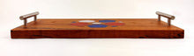 Cherry Epoxy resin Soccer Serving Tray