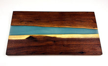 Walnut Epoxy Resin River Charcuterie Board