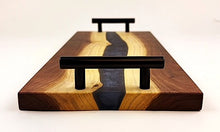 Walnut Epoxy Resin River Serving Tray