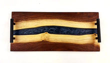 Walnut Epoxy Resin River Serving Tray