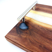 Walnut Epoxy Resin River Serving Tray