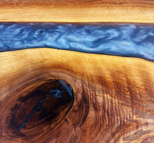 Josh's Custom Walnut Epoxy Resin River Bench