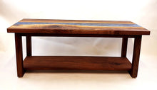 Josh's Custom Walnut Epoxy Resin River Bench
