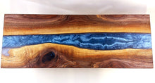 Josh's Custom Walnut Epoxy Resin River Bench