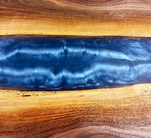 Josh's Custom Walnut Epoxy Resin River Bench