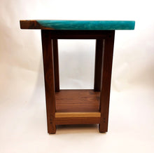 Walnut Epoxy Resin End Table