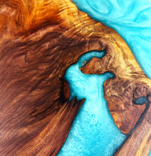 Walnut Epoxy Resin End Table