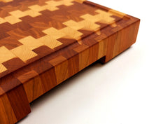 LG Roasted Walnut, Cherry, and Beech End Grain Butcher Block