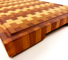 LG Roasted Walnut, Cherry, and Beech End Grain Cutting Board