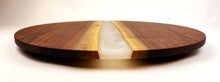 Walnut Epoxy Resin River Lazy Susan