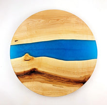 Maple Epoxy Resin River Lazy Susan
