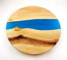 Maple Epoxy Resin River Lazy Susan