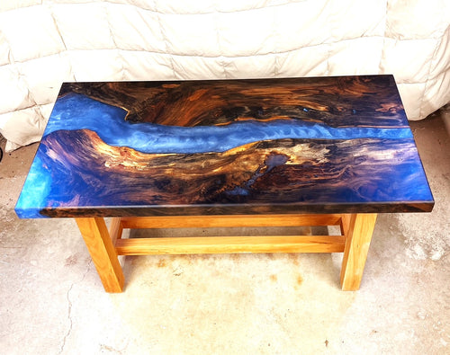 Applewood Epoxy Resin River Coffee Table