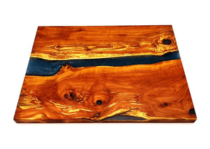Applewood Epoxy Resin River Cutting Board