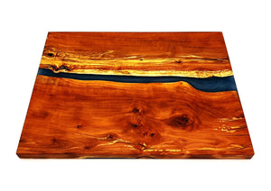 Applewood Epoxy Resin River Cutting Board