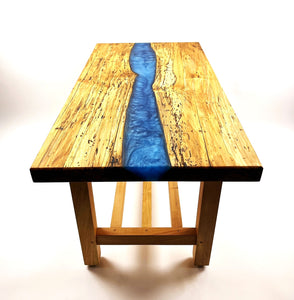 Spalted Maple Epoxy Resin River Coffee Table