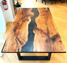 Applewood Epoxy Resin Dining Table