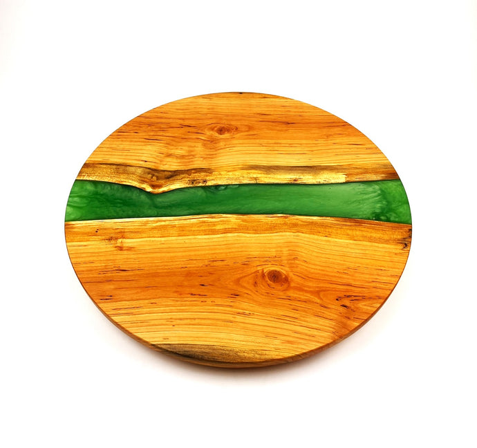 Cherry Epoxy Resin River Lazy Susan