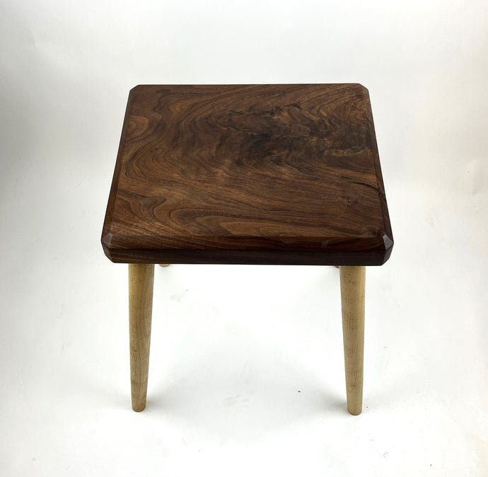 Walnut and Sycamore Stool