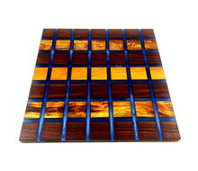 XL Walnut, Cherry, Applewood Epoxy Resin Checkered Cutting Board