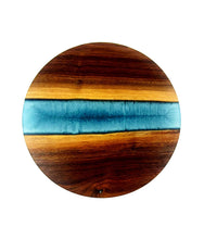 Walnut Epoxy Resin River Lazy Susan