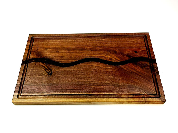 Walnut Epoxy Resin River Cutting Board