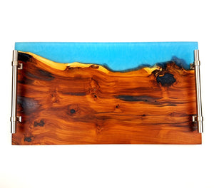 Applewood Epoxy Resin Serving Tray