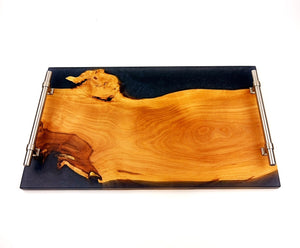 Applewood Epoxy Resin Serving Tray