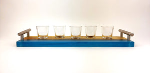 Ash Epoxy Resin Shot Serving Tray