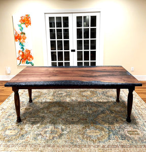 Walnut Epoxy Resin Dining Table