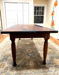 Walnut Epoxy Resin Dining Table