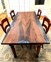 Walnut Epoxy Resin Dining Table