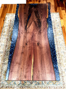 Walnut Epoxy Resin Dining Table