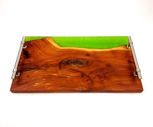 Applewood Epoxy Resin Serving Tray