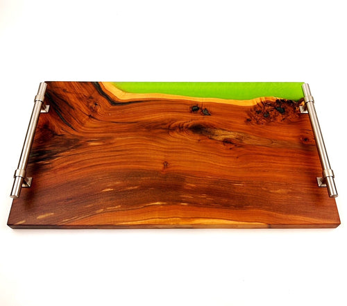 Applewood Epoxy Resin Serving Tray