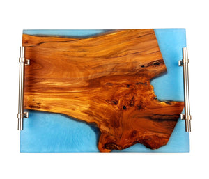 Applewood Epoxy Resin Serving Tray